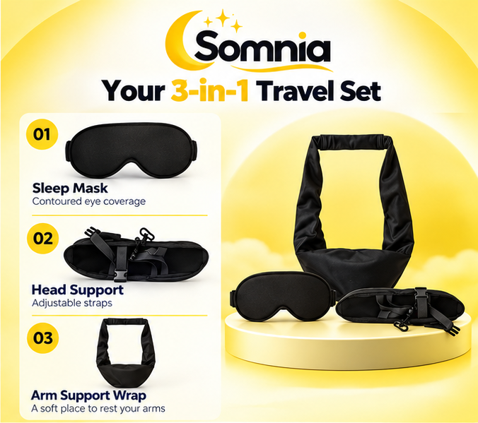 Somnio First Class 3-in-1 Travel Sleep Set