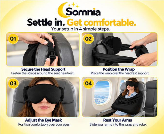 Somnio First Class 3-in-1 Travel Sleep Set